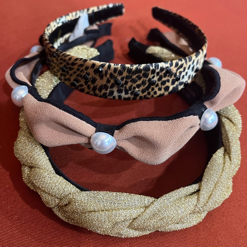 Set of Three Stylish Headbands